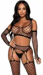 Leg Avenue 89301_00122 lingerie set/bodysuit Black
