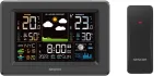 SENCOR SWS 4500 Stacja pogodowa czarna / kolorowy wyświetlacz LCD / czujnik bezprzewodowy
