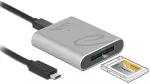 Delock USB Type-C&trade; Card Reader im Aluminium Geh&auml;use f&uuml;r CFexpress Speicherkarten