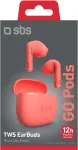 SBS juhtmevabad k&otilde;rvaklapid Go Pods TWS, punane