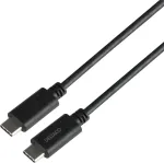 DELTACO USB3.2 gen1, USB-C - USB-C, 5A EPR, 1m, must