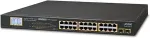 PLANET GSW-2620VHP - Switch - 24 x 10/100/1000 (PoE+) + 2 x Gigabit SFP - Desktop, an Rack montierbar - PoE+ (GSW-2620VHP)