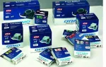 DYMO D1 Schriftband 9mmx7.0m schwarz->blau