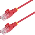 StarTech .COM 10m Rotes Schlankes CAT6-Ethernet-Kabel Snagless RJ45 LSZH 28AWG Reines Kupfer Patchkabel/Netzwerkkabel