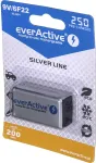 EverActive Rechargeable batteries Ni-MH 6F22 9V 250 mAh Silver Line