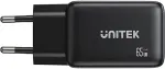 UNITEK Seinalaadija GaN 65W, 2xUSB-C, USB-A, PD 3.0, Black