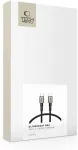 Tech-Protect USB-kaabel USB-C otsik <-> USB-C otsik, 50cm, 100W / 5A, tumehall, punutud kaabliga,