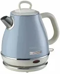 Veekeetja Ariete 2868 Vintage 1 L Design Electric Kettle in Stainless Steel for Infusions, Tea and Herbal Drinks, Auto Shut Off System, Ergonomic Handle, 1 Litre, 1600 W, Light Blue