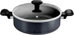 Tefal S&uuml;gav pann kahe k&auml;epidemega + kaas 24cm So light,