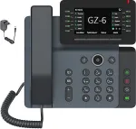 GEQUDIO Telefon Gequdio IP telefon GZ-6 koos toiteplokiga WLAN ja Bluetoothiga