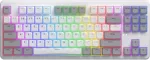 Klaviatuur No name HATOR Rockfall 3 TKL Wireless, white, QMK/VIA, OMA profile white-black keycaps Keyboard - linear mechanical hotswap switches - US - ANSI Layout