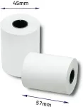 Qoltec 51896 Thermal roll 57 x 20 | 55g / m2 | 10 pcs. | BPA free