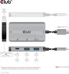 Club 3D CSV-1543 USB-C Hub 4 porte Gr&aring;