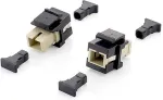Equip LWL-Keystone Adapter 8Stk SC Simplex schwarz Polybeutel