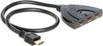 DeLOCK HDMI 3 - 1 Switch bidirectional - Video-/Audio-Splitter - Desktop (87619)