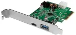 Logilink PCI-Express Card, USB 3.2 Gen2, USB-A & USB-C (PD)