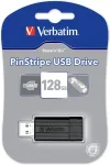 M&auml;lukaart VERBATIM Store n Go 128GB Pinstripe USB 2.0 black 49071