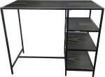 No name BAR TABLE GABE BLACK/BLACK 100X120X60CM