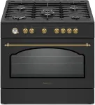 Pliit Ravanson Retro KWGE&ndash;90AR gas and electric cooker (black)