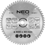 NEO TOOLS Tarcza do pilarki, widiowa, 400 x 30 mm, 60 zęb&oacute;w