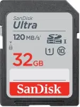 M&auml;lukaart Western Digital SanDisk Ultra SDHC 32GB 120MB/s