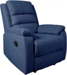 Home4you Tugitool MANUEL manuaalne recliner 88x95xH103cm, tumesinine