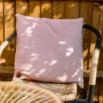 Bodi-Tek BT-CSHT2-V-LP-PB10 COZY Una Heated Comfort Cushion 45 x 45cm, Light Pink Velvet