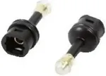 LOGILINK Toslink Adapter - Digitaler Audioadapter - TOSLINK (W) - bis - Mini-TOSLINK (M) - Glasfaser - Schwarz (CA1014)