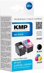 Tooner Legrand KMP 1741,4005 MultiPack black pigm. ink, color dye ink ersetzt HP62XL (C2P05AE, C2P07AE)