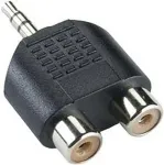 SBOX 3.5mm M.->2 X 3.5mm F. AD.3.5-2X3.5