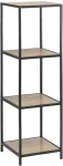 Home4you Riiul SEAFORD 35x37xH119,5cm, tamm, m&ouml;&ouml;bliplaat, metall