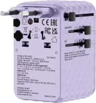 VERBATIM Universal travel charger 100 W purple
