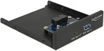 DELOCK 3.5" USB 3.1 Gen 1 Front Panel 1 x USB Type-C + 1 x USB Typ-A