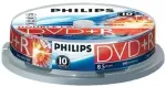 Toorikud Philips 1x10 DVD+R 8,5GB DL 8x SP