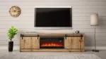 Cama MEBLE RTV GRANERO + fireplace cabinet 200x56.7x35 oak wotan