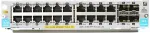 Hp Hewlett-Packard - Erweiterungsmodul - Gigabit Ethernet (PoE+) x 20 + Gigabit Ethernet / 10 Gigabit SFP+ x 4 - f&uuml;r HP 5406R zl2, 5406R-44G-PoE+/2SFP+ v2, 5406R-44G-PoE+/4SFP v2, 5406R-8XGT/8SFP+ v2 (J9990A)