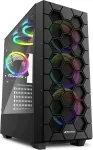 Korpus SHARKOON RGB HEX, tower housing (black, tempered glass side panel)