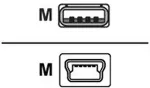 SHARKOON USB 2.0 A-B Mini black 1,0m