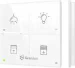 Grenton TOUCH PANEL/ 4 TOUCH FIELDS/ TF-BUS/ WHITE GLASS FRONT