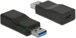DELOCK Konverter USB3.1 Typ A -> Typ C St/Bu schwarz