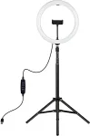 Noname LED Ring Lamp 30cm with Tripod Mount Up To 1.65m, phone clamp, USB