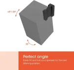 VOGEL'S Vogels Wall mount | SWM 3021 Universal Speaker Wall Mount | Tilt, rotate | Maximum weight (capacity) 5 kg | Black