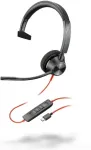 POLY Poly Blackwire 3310, headset black, mono, USB-C