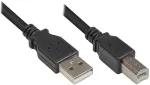 Alcasa Good Connections USB2.0 Kabel A-B schw. 0,5m