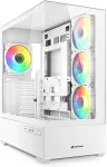 Korpus SHARKOON AK6 RGB , Tower case (white, Tempered Glass x 2)