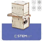 NONAME Wooden Assembly Kit Coin Swallowing Robot, STEM Educational Toy