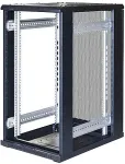 TOTEN 19" cabinet , System G, 22U, 600x800, glass door, perforated rear door, 800kg load, black / G6.6822.9801 / 19-G6822GP