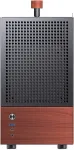 Korpus Jonsbo T6 PC Case, Mini-Tower, Mini-ITX, Tempered Glass, Wood, black