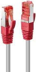 Lindy Patchkabel Cat6 CrossOver S/FTP grau/rot 7.50m