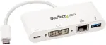 StarTech.com USB-C ADAPTER MULTIPORT DVI DVI-I RJ45 USB-A